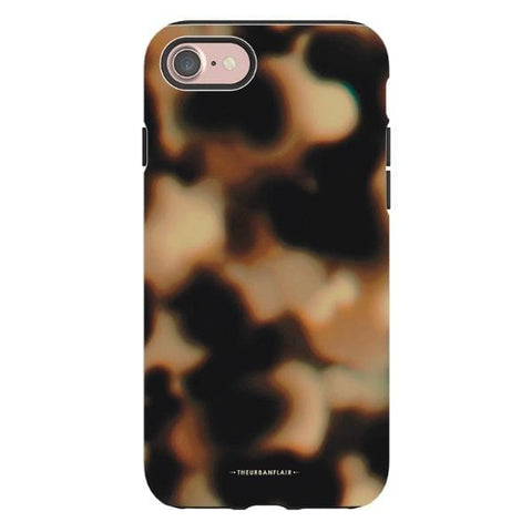 iPhone 7/8/SE 2020 Gloss (High Sheen) Creamy Tortoise Shell Tough Phone Case - The Urban Flair