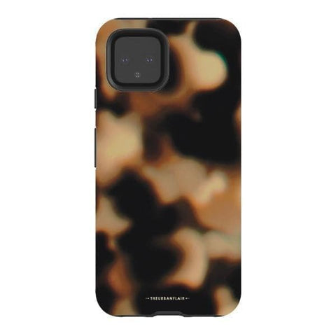Pixel 4 Satin (Semi-Matte) Creamy Tortoise Shell Tough Phone Case - The Urban Flair