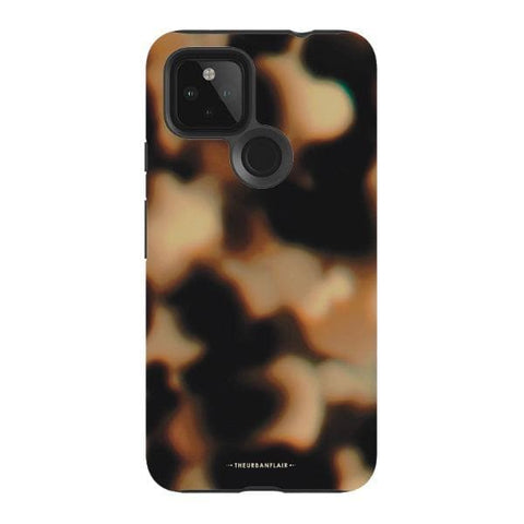 Pixel 4A 5G Satin (Semi-Matte) Creamy Tortoise Shell Tough Phone Case - The Urban Flair