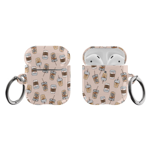 Shop The Cute Coffee AirPods Case Exclusively at The Urban Flair - Trendy Aesthetic Covers Available For Your Original Apple AirPods and AirPods Pro