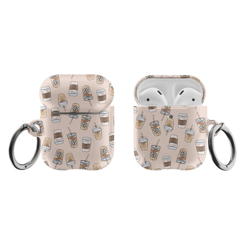 Shop The Cute Coffee AirPods Case Exclusively at The Urban Flair - Trendy Aesthetic Covers Available For Your Original Apple AirPods and AirPods Pro