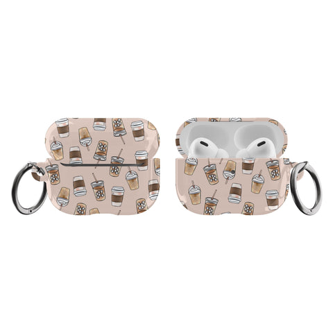 Shop The Cute Coffee AirPods Case Exclusively at The Urban Flair - Trendy Aesthetic Covers Available For Your Original Apple AirPods and AirPods Pro