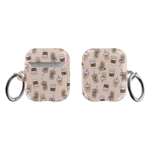 Shop The Cute Coffee AirPods Case Exclusively at The Urban Flair - Trendy Aesthetic Covers Available For Your Original Apple AirPods and AirPods Pro