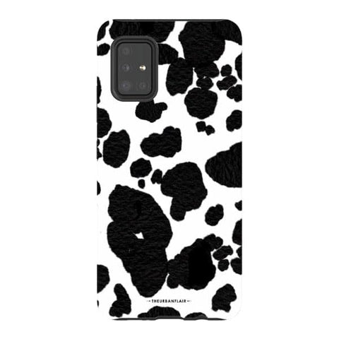 Galaxy A51 5G Gloss (High Sheen) Cute Cow Print Tough Phone Case - The Urban Flair