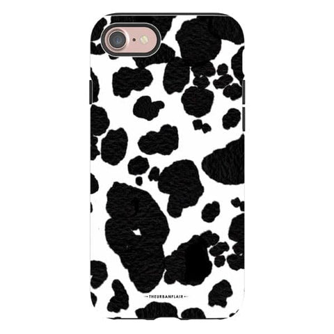 Cute Cow Print Tough Phone Case iPhone 7/8 Satin [Semi-Matte] exclusively offered by The Urban Flair