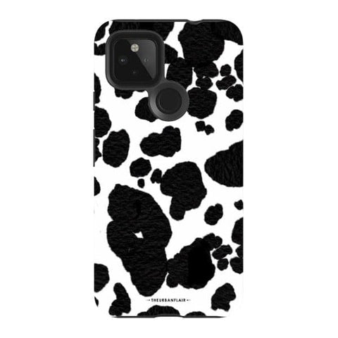 Pixel 4A 5G Satin (Semi-Matte) Cute Cow Print Tough Phone Case - The Urban Flair