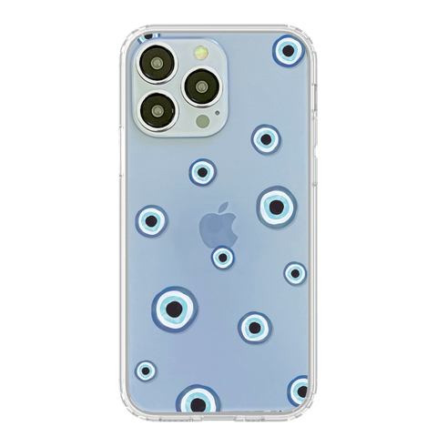 Cute Design Phone Cases For Your Sierra Blue iPhone 13 Pro & 13 Pro Max iPhone 13 Pro Max #4 - Evil Eyes exclusively offered by The Urban Flair