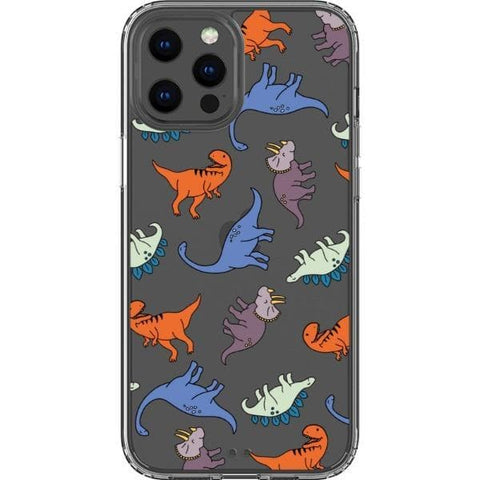 Cute Dinosaur Clear Phone Case for your iPhone 13 Pro Max exclusively at The Urban Flair