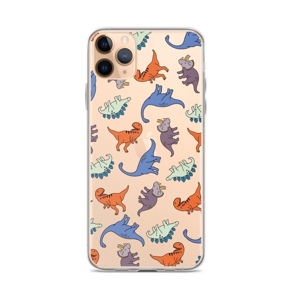 Cute Dinosaur Clear Phone Case for Apple iPhone 15 (& more!)– The Urban Flair Cute Dinosaur Clear Phone Case for Apple iPhone 15 (& more!)– The Urban Flair