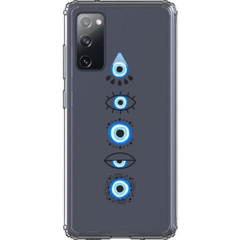 Galaxy S20 FE Cute Evil Eyes Clear Phone Case - The Urban Flair