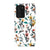Galaxy Note 20 Ultra Satin (Semi-Matte) Cute Fall Watercolor Flowers Tough Phone Case - The Urban Flair