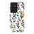 Cute Fall Watercolor Flowers Tough Phone Case Galaxy S21 Ultra Gloss [High Sheen] exclusively offered by The Urban Flair