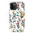 iPhone 11 Pro Gloss (High Sheen) Cute Fall Watercolor Flowers Tough Phone Case - The Urban Flair
