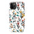iPhone 11 Pro Max Gloss (High Sheen) Cute Fall Watercolor Flowers Tough Phone Case - The Urban Flair