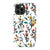iPhone 12 Pro Satin (Semi-Matte) Cute Fall Watercolor Flowers Tough Phone Case - The Urban Flair