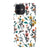 iPhone 12 Satin (Semi-Matte) Cute Fall Watercolor Flowers Tough Phone Case - The Urban Flair