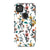 Pixel 4A 4G Satin (Semi-Matte) Cute Fall Watercolor Flowers Tough Phone Case - The Urban Flair