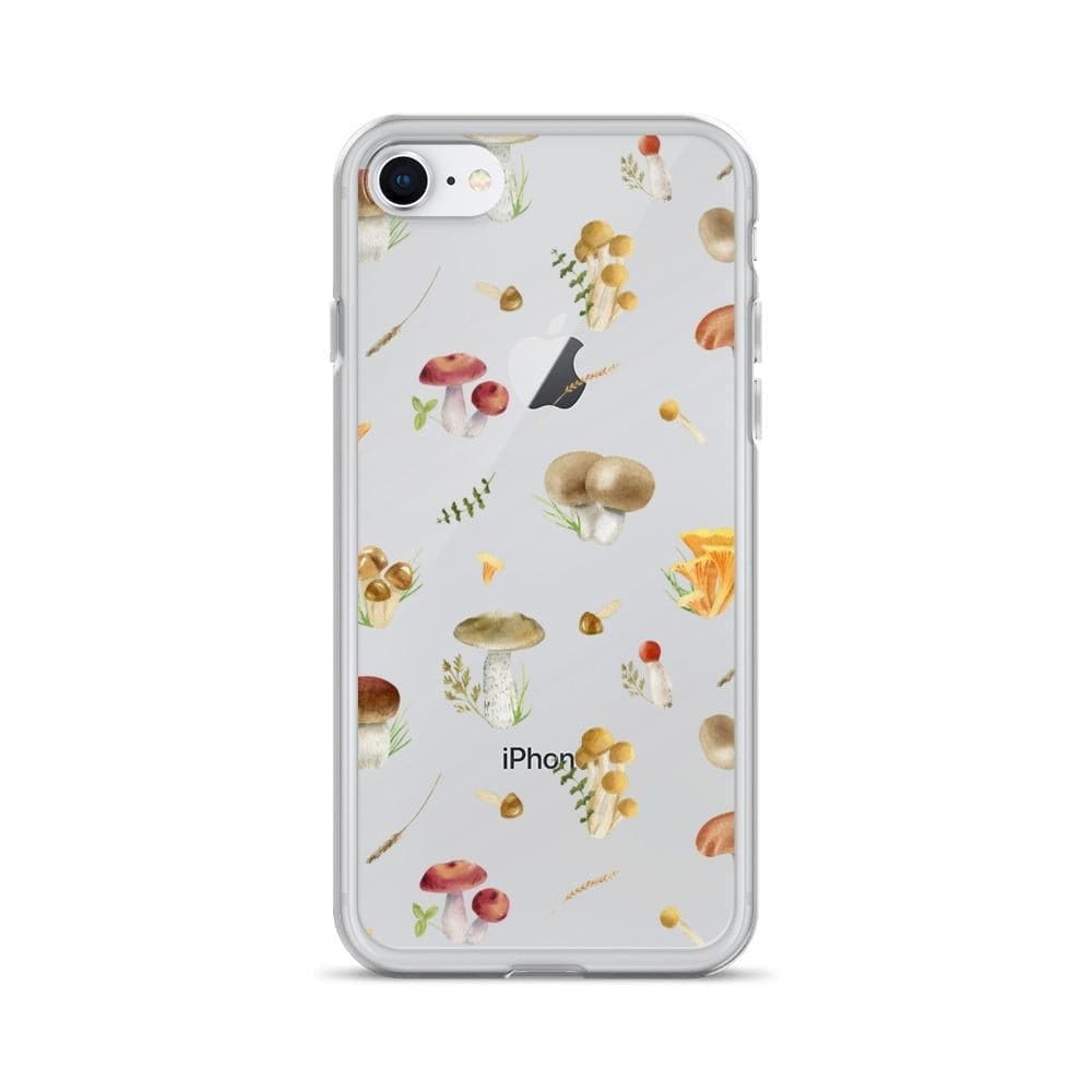 Cute Mushroom Clear Phone Case for Apple iPhone 15 (& more!)– The Urban Flair Cute Mushroom Clear Phone Case for Apple iPhone 15 (& more!)– The Urban Flair