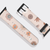 Shop The Cute Pink Flower Doodles Apple Watch Band Exclusively at The Urban Flair - Trendy Faux/Vegan Leather iWatch Straps - Affordable Replacements Bands For Women