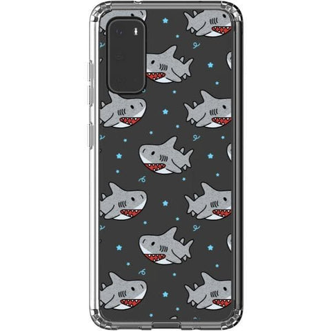 Cute Shark Clear Phone Case for your Galaxy S20 exclusively at The Urban Flair