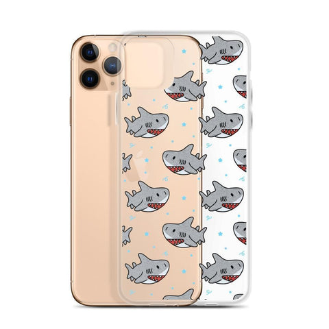 Cute Shark Clear Phone Case iPhone 12 Pro Max by The Urban Flair (Cute Shark Clear Phone Case iPhone 11 Pro Max Exclusively at The Urban Flair Feat)
