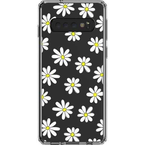 Galaxy S10 Daisy Doodles Clear Phone Case - The Urban Flair