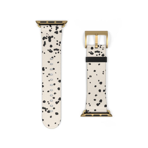 Shop The Dalmatian Print Apple Watch Band Exclusively at The Urban Flair - Trendy Faux/Vegan Leather iWatch Straps - Affordable Replacements Bands For Women