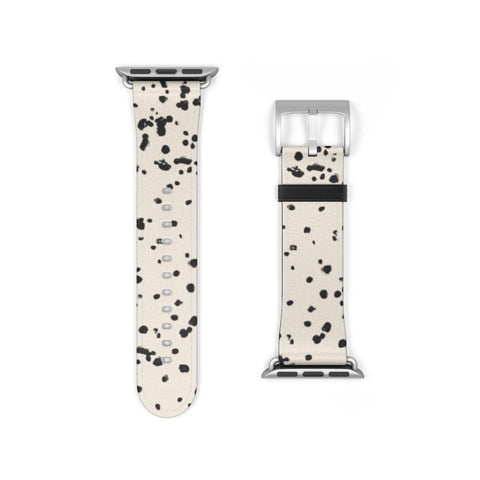 Shop The Dalmatian Print Apple Watch Band Exclusively at The Urban Flair - Trendy Faux/Vegan Leather iWatch Straps - Affordable Replacements Bands For Women