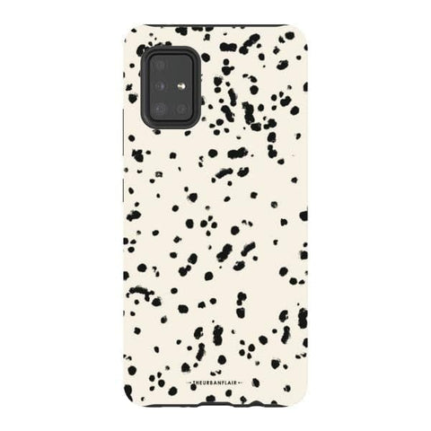 Galaxy A51 5G Satin (Semi-Matte) Dalmatian Spots Tough Phone Case - The Urban Flair