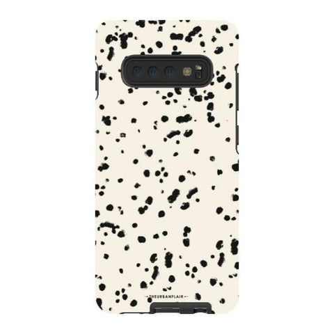 Galaxy S10 Plus Satin (Semi-Matte) Dalmatian Spots Tough Phone Case - The Urban Flair