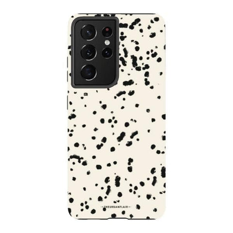 Dalmatian Spots Tough Phone Case Galaxy S21 Ultra Gloss [High Sheen] exclusively offered by The Urban Flair