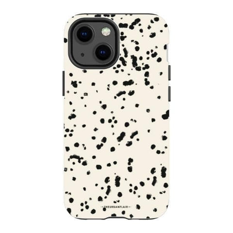 iPhone 13 Mini Gloss (High Sheen) Dalmatian Spots Tough Phone Case - The Urban Flair
