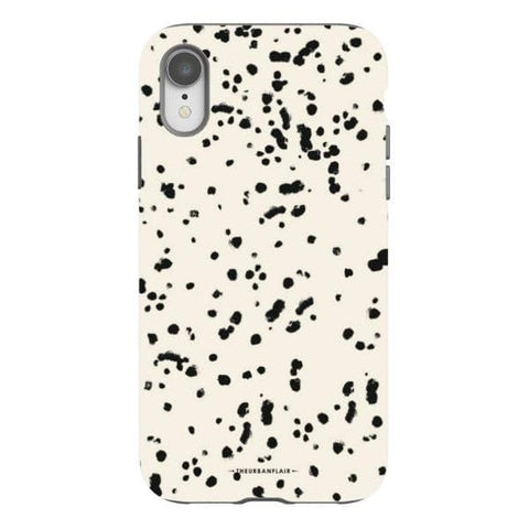 iPhone XR Gloss (High Sheen) Dalmatian Spots Tough Phone Case - The Urban Flair