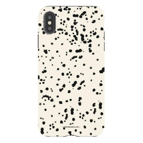 iPhone XS Max Gloss (High Sheen) Dalmatian Spots Tough Phone Case - The Urban Flair