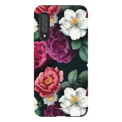 Galaxy A90 5G Satin (Semi-Matte) Dark Botanical Tough Phone Case - The Urban Flair