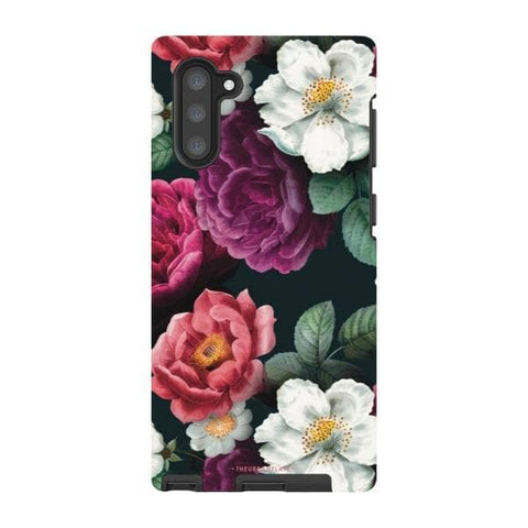 Galaxy Note 10 Gloss (High Sheen) Dark Botanical Tough Phone Case - The Urban Flair