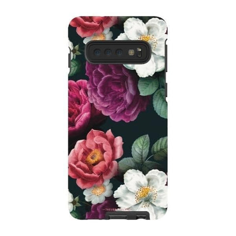 Galaxy S10 Gloss (High Sheen) Dark Botanical Tough Phone Case - The Urban Flair