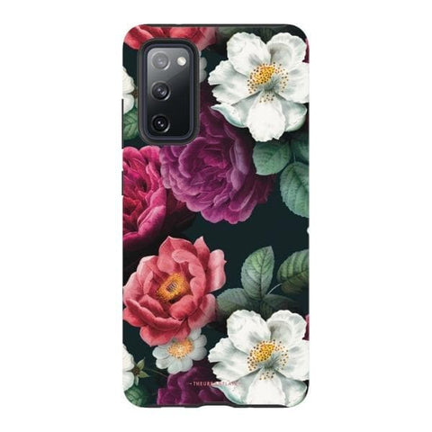 Galaxy S20 FE Satin (Semi-Matte) Dark Botanical Tough Phone Case - The Urban Flair