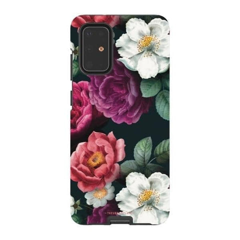 Galaxy S20 Plus Satin (Semi-Matte) Dark Botanical Tough Phone Case - The Urban Flair
