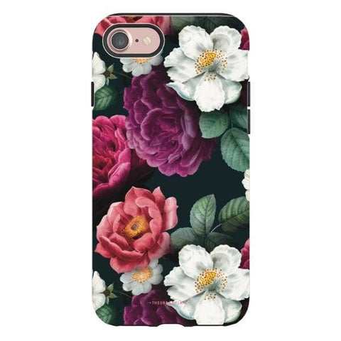 Dark Botanical Tough Phone Case iPhone 7/8 Satin [Semi-Matte] exclusively offered by The Urban Flair