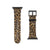 Shop The Dark Leopard Cheetah Animal Print Apple Watch Band Exclusively at The Urban Flair - Trendy Faux/Vegan Leather iWatch Straps - Affordable Replacements Bands For Women