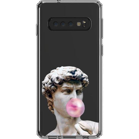 Galaxy S10 David Greek Statue Bubblegum Clear Phone Case - The Urban Flair