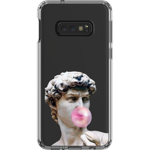 Galaxy S10e David Greek Statue Bubblegum Clear Phone Case - The Urban Flair