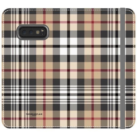 Galaxy S10e Designer Plaid Wallet Phone Case - The Urban Flair
