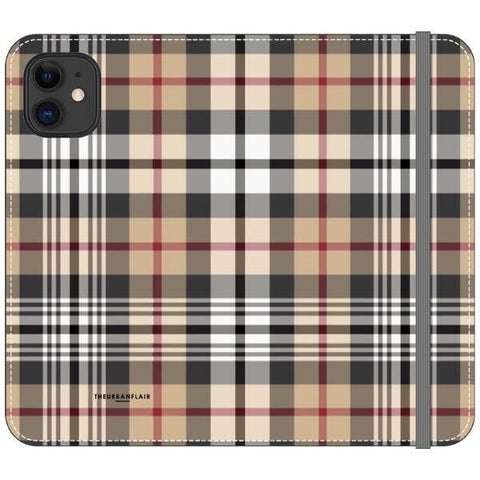 iPhone 11 Designer Plaid Wallet Phone Case - The Urban Flair