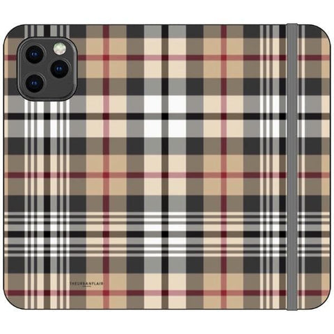 iPhone 12 Designer Plaid Wallet Phone Case - The Urban Flair