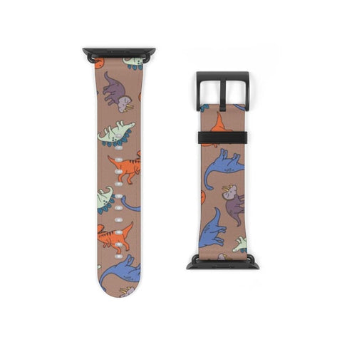 Shop The Dinosaur Apple Watch Band Exclusively at The Urban Flair - Trendy Faux/Vegan Leather iWatch Straps - Affordable Replacements Bands For Women