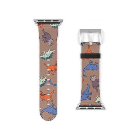 Shop The Dinosaur Apple Watch Band Exclusively at The Urban Flair - Trendy Faux/Vegan Leather iWatch Straps - Affordable Replacements Bands For Women