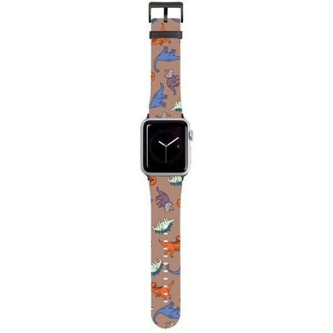 Shop The Dinosaur Apple Watch Band Exclusively at The Urban Flair - Trendy Faux/Vegan Leather iWatch Straps - Affordable Replacements Bands For Women