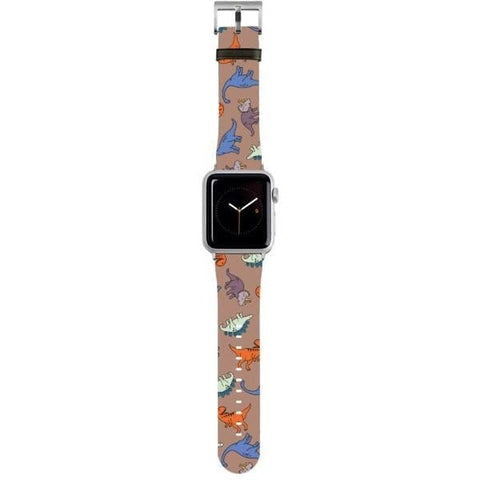 Shop The Dinosaur Apple Watch Band Exclusively at The Urban Flair - Trendy Faux/Vegan Leather iWatch Straps - Affordable Replacements Bands For Women